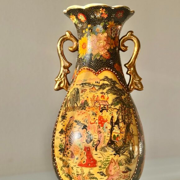 Rare Antique Decorative Vase in Moriage Technique,Made in China - Picture 5 of 10